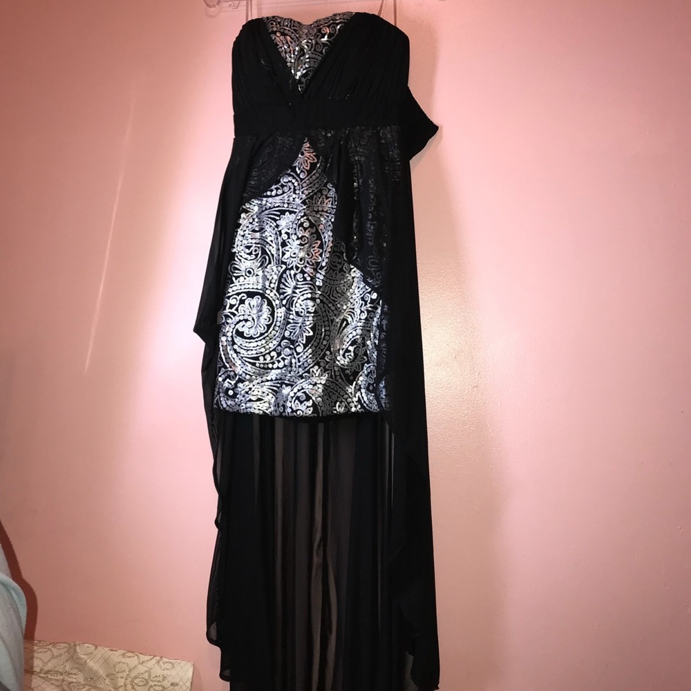 Beautiful silver and black dress